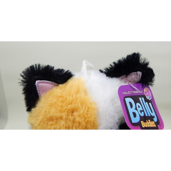 Nanco Belly Buddies Buddy Cat Plush Stuffed Animal Calico Kitty 7" - Picture 9 of 10